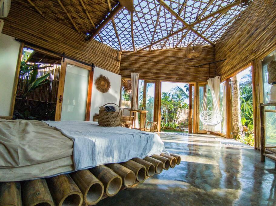 The Bamboo Houses - Tropical Garden & Empty Beach General Luna  Kültér fotó