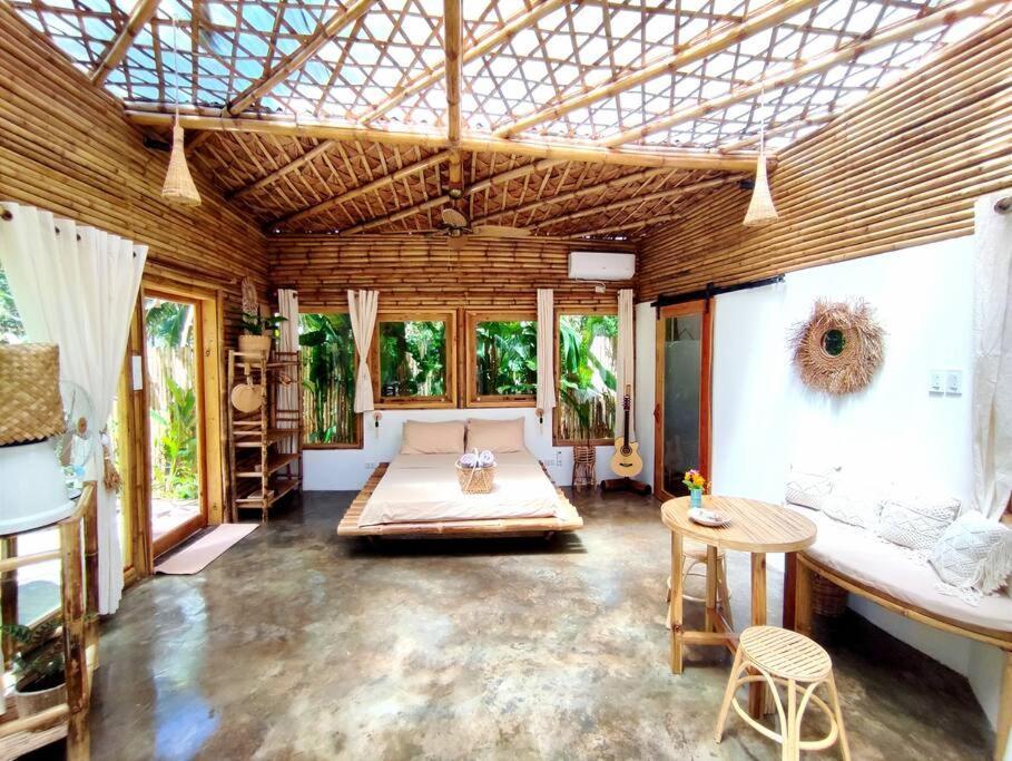 The Bamboo Houses - Tropical Garden & Empty Beach General Luna  Kültér fotó