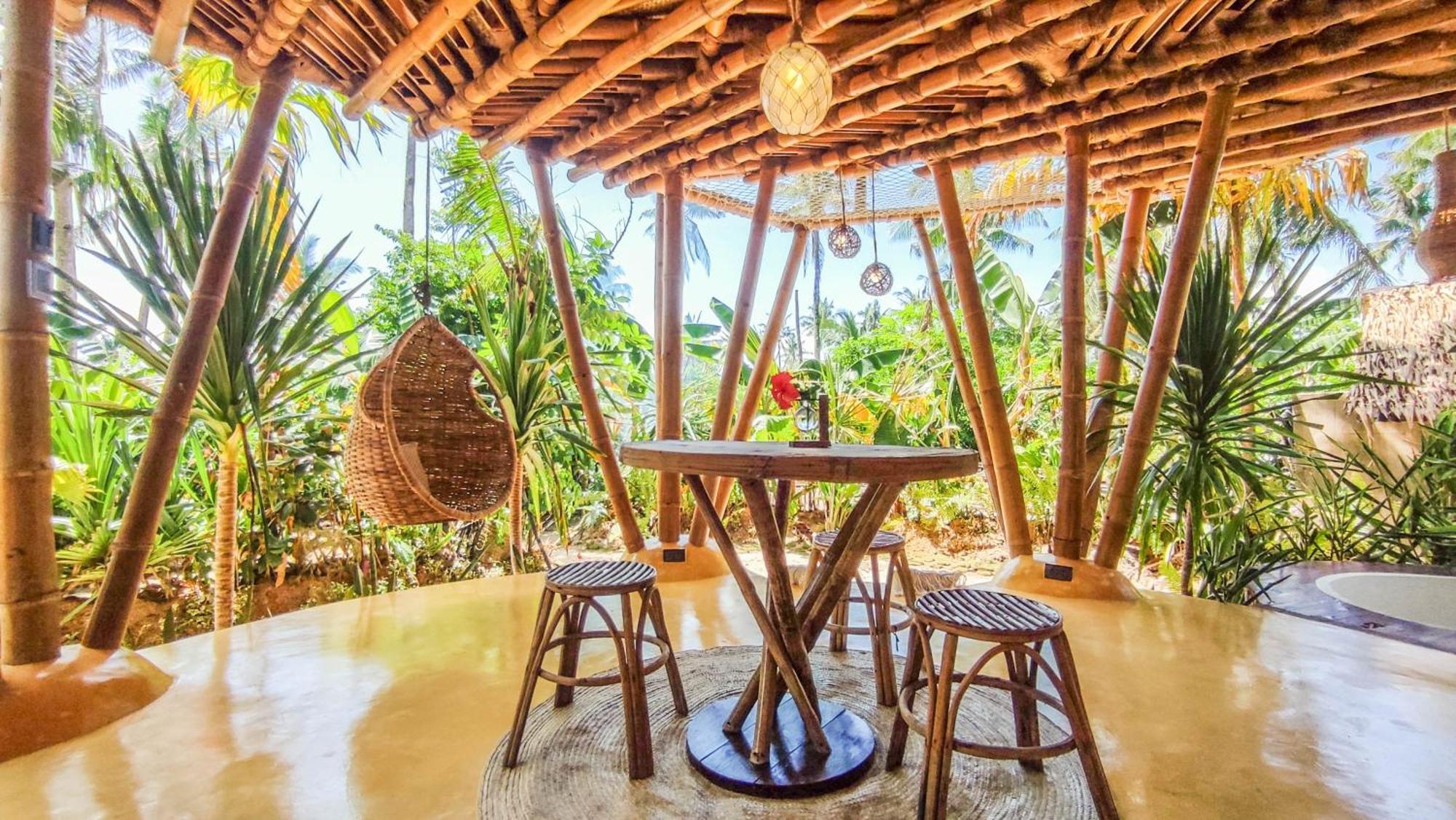 The Bamboo Houses - Tropical Garden & Empty Beach General Luna  Kültér fotó