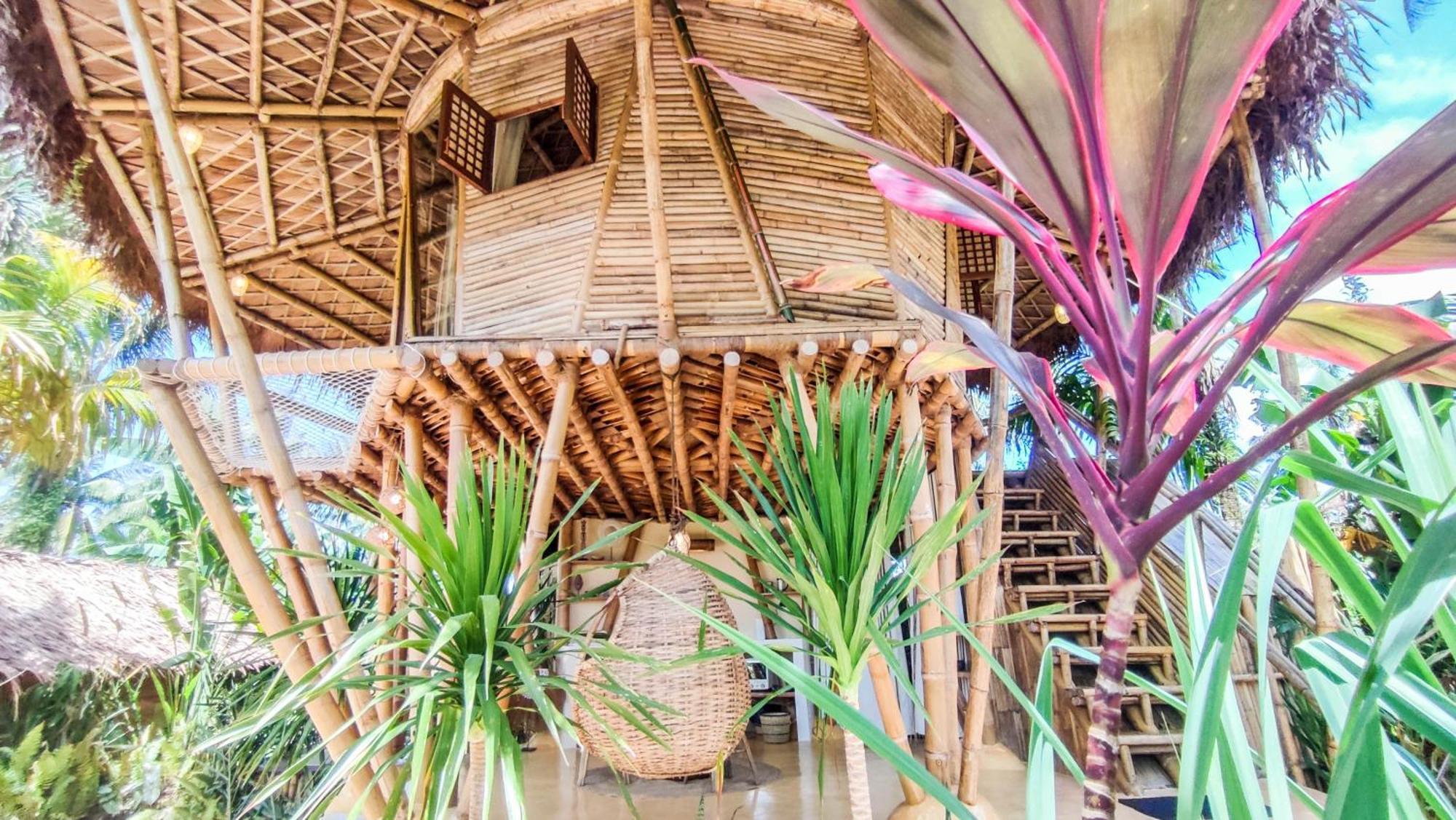 The Bamboo Houses - Tropical Garden & Empty Beach General Luna  Kültér fotó