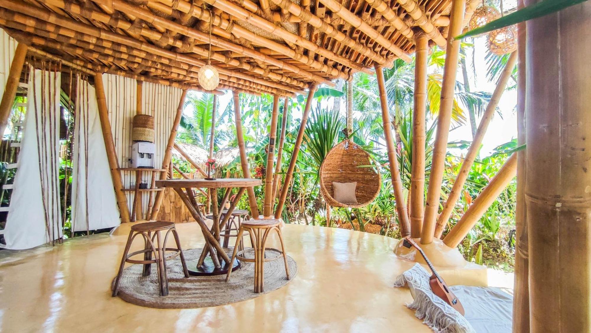 The Bamboo Houses - Tropical Garden & Empty Beach General Luna  Kültér fotó