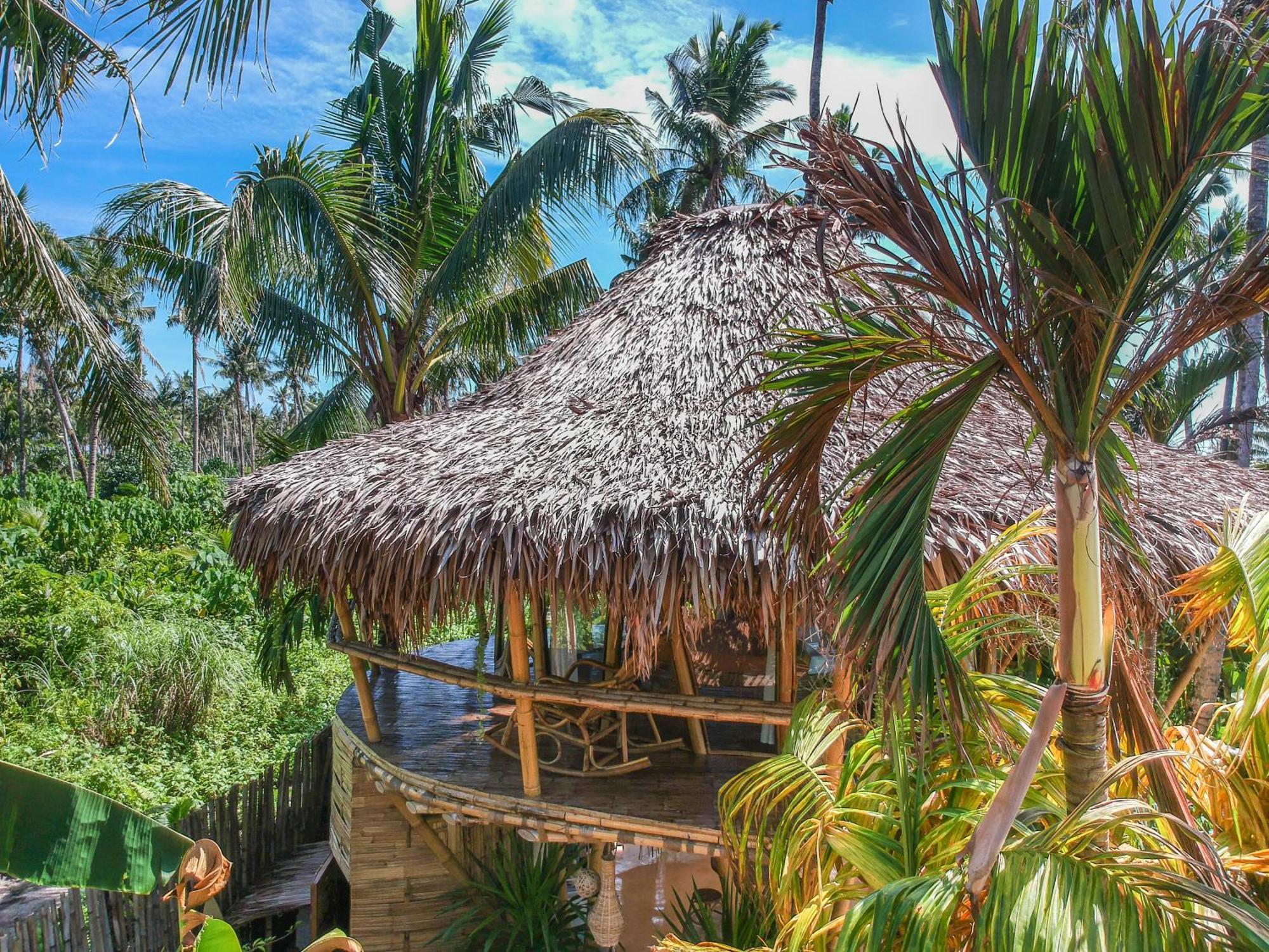 The Bamboo Houses - Tropical Garden & Empty Beach General Luna  Kültér fotó